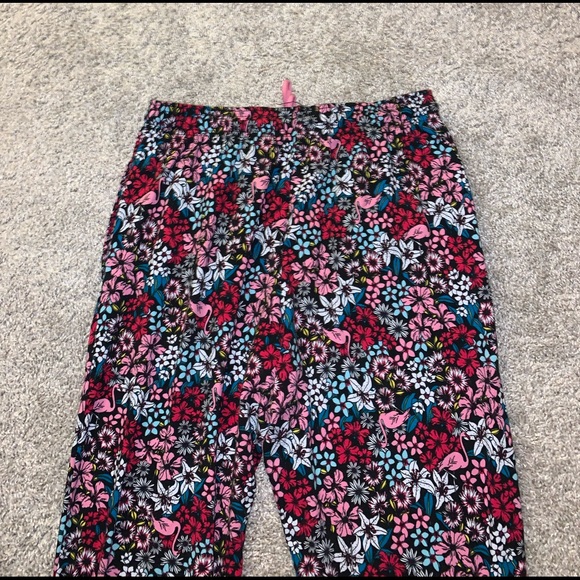 Cuddl Duds Smart Comfort Red, Pink & Blue Floral Pants size S - Picture 9 of 10